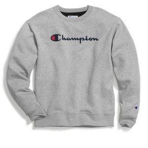 Champion brand gray crewneck